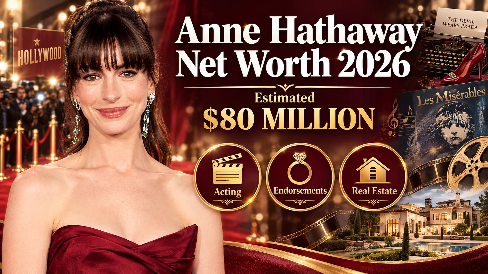 anne hathaway net worth