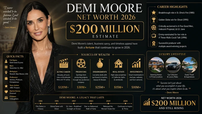 demi moore net worth