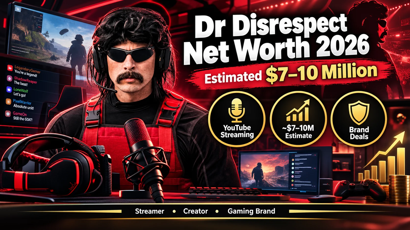 dr disrespect net worth