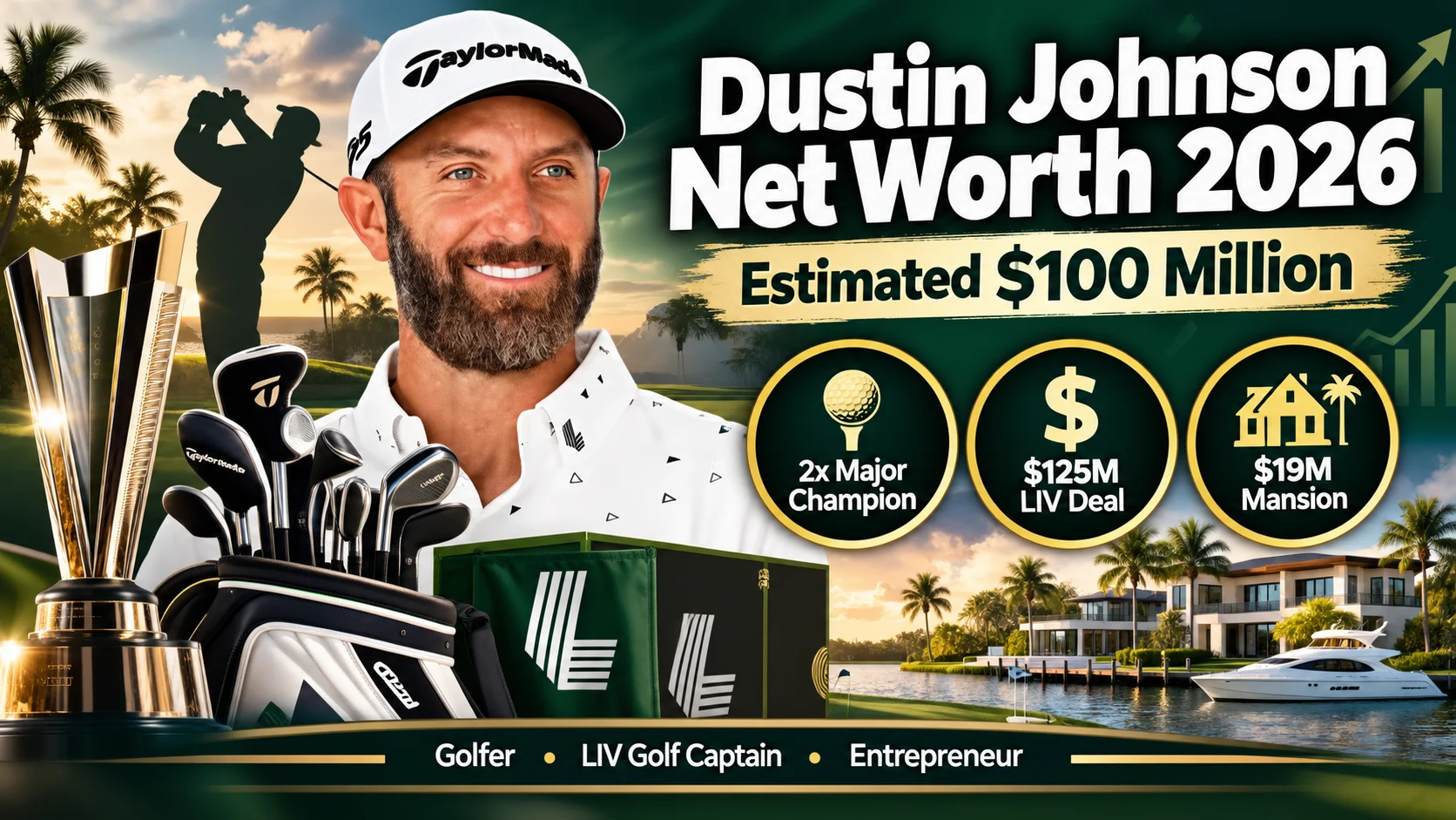 dustin johnson net worth