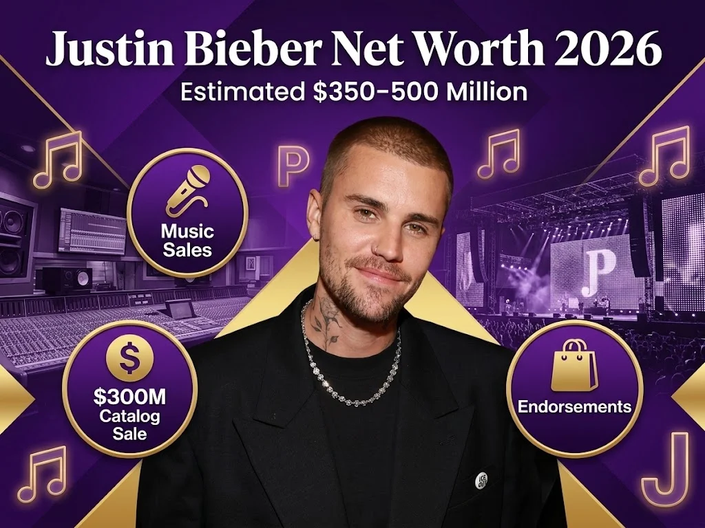 justin bieber net worth 2026