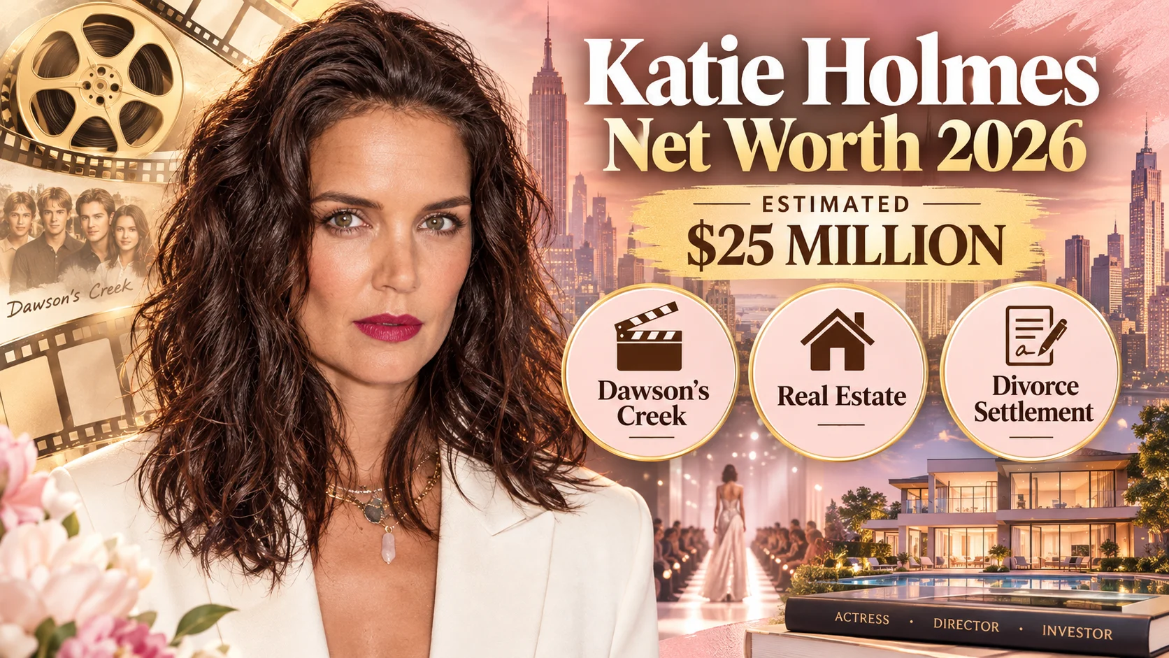 katie holmes net worth