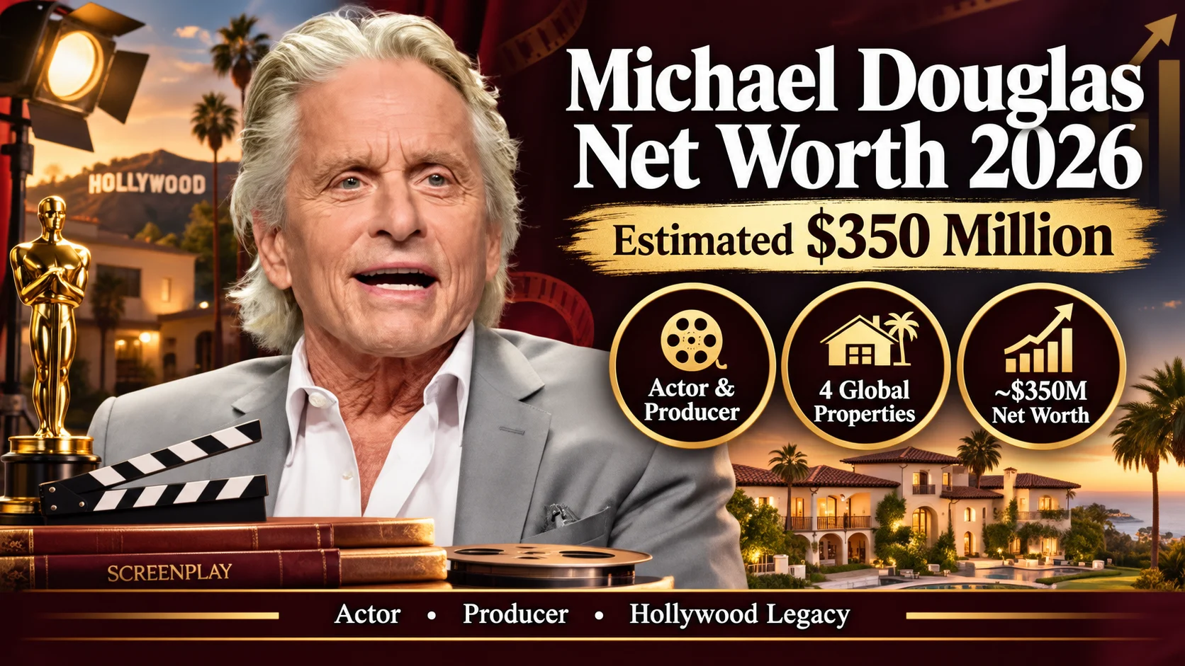 michael douglas net worth