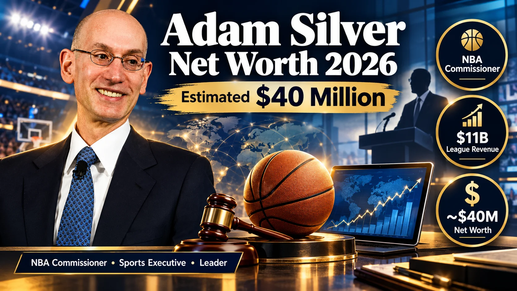 adam silver net worth