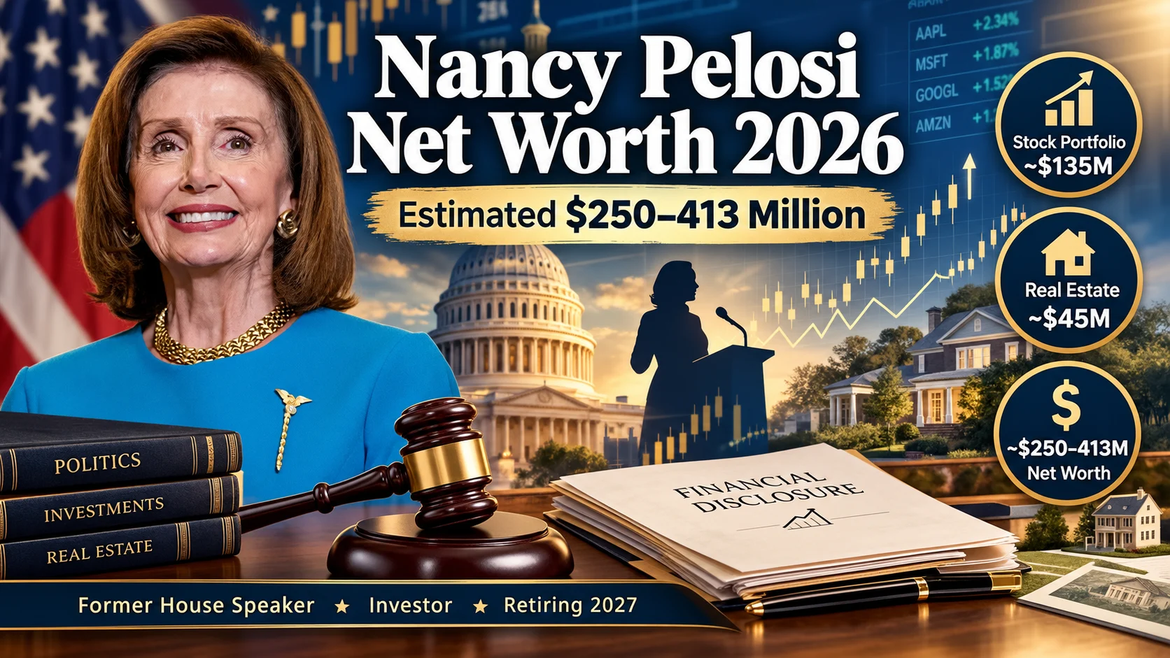 nancy pelosi net worth 2025