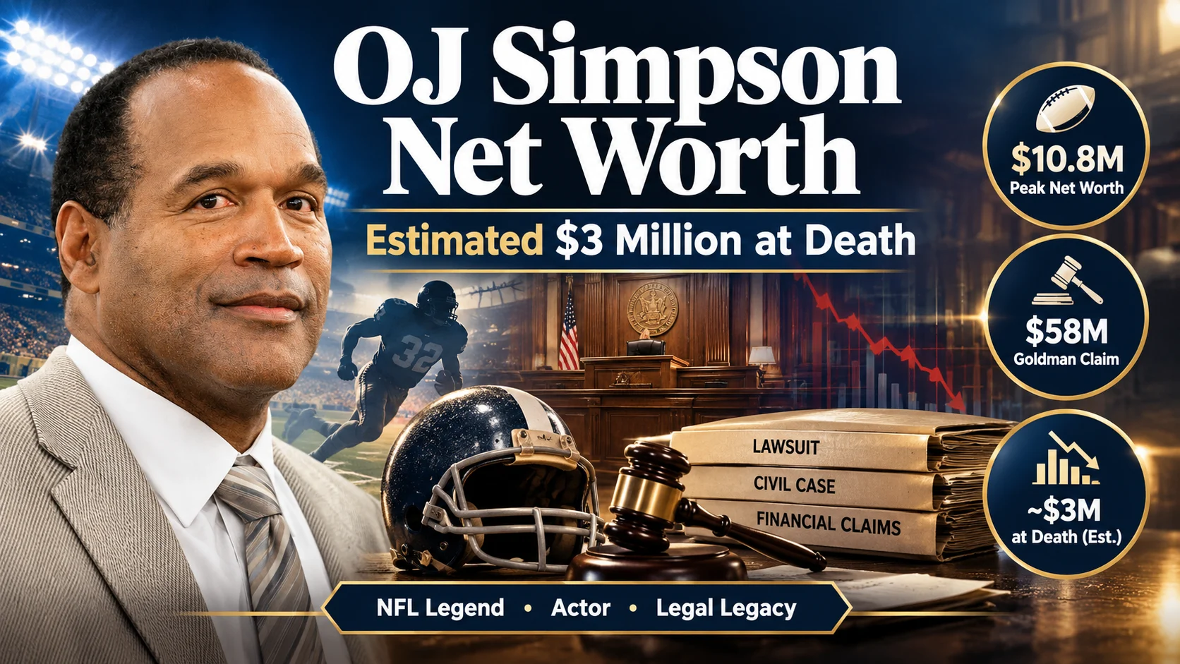 oj simpson net worth